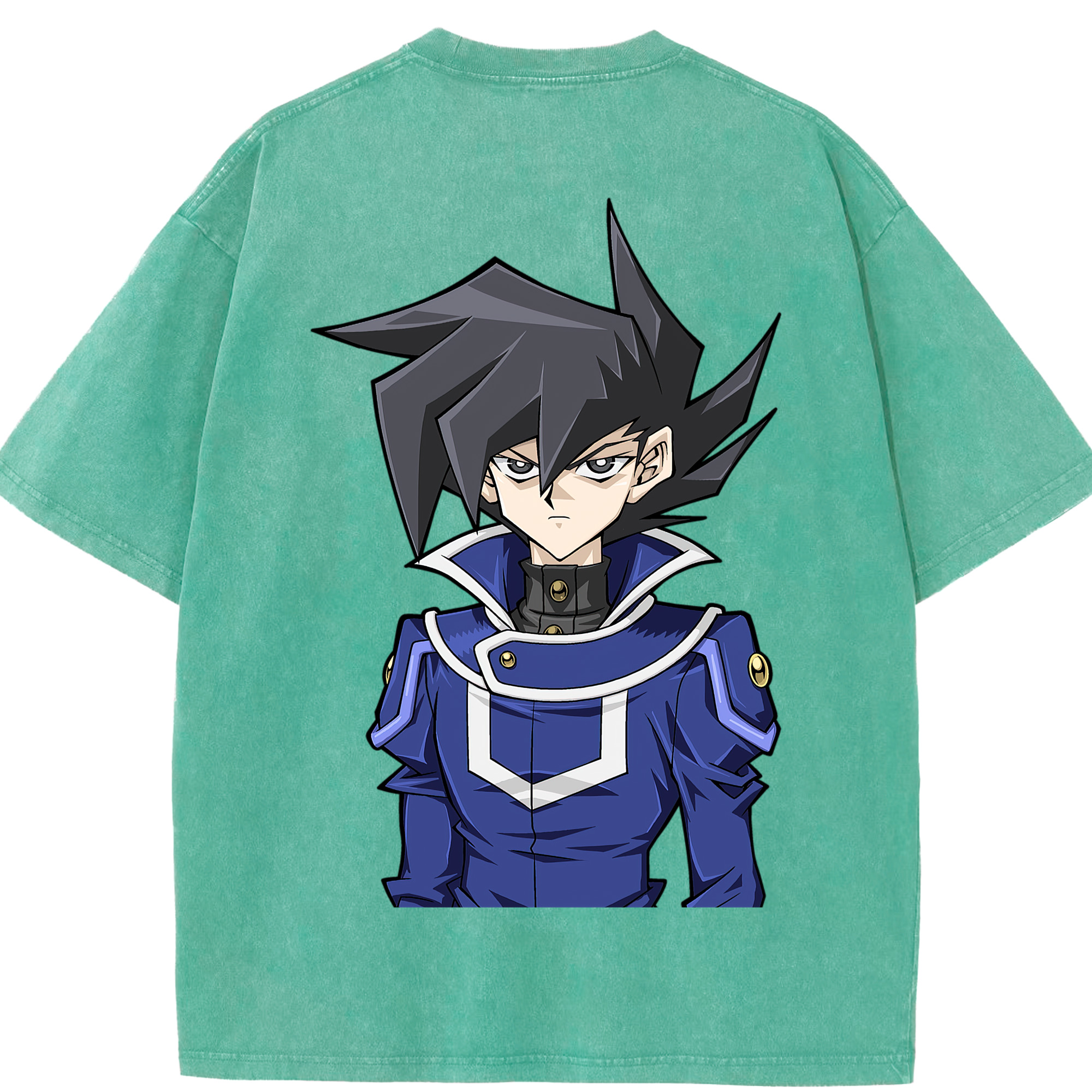 （画像用） 遊☆戯☆王 Yu-Gi-Oh! 綿100% ヴィンテージ風 半袖Tシャツ（背面プリント）